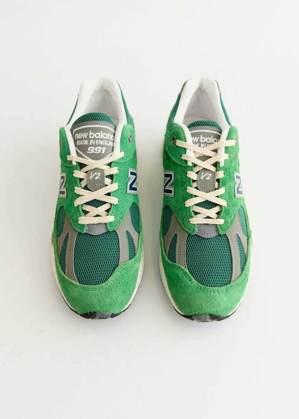 Durable Material neutral - colors MADE in UK 991v2 'Mineral Green' Sneakers