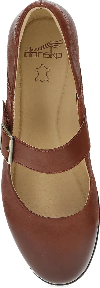 Collette Russet Burnished Nubuck Elegant Appearance