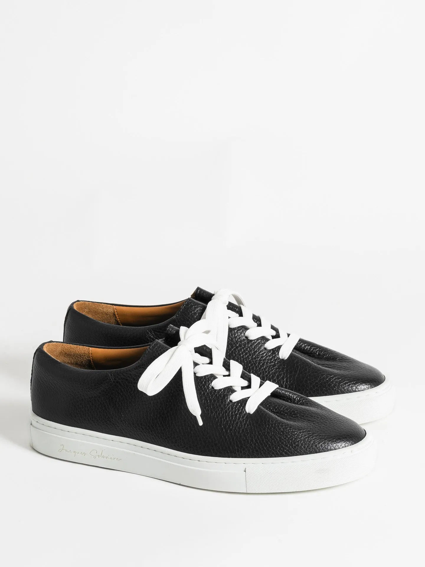 Secure lacing system HERVE GRAINED BLACK