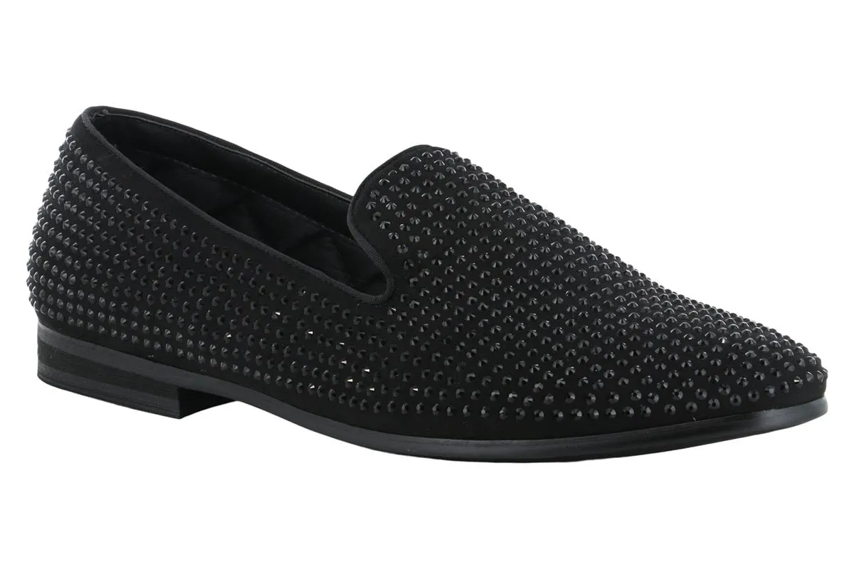 Easy Clean Steve Madden Caviarr Black Stud Loafer