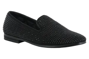 Easy Clean Steve Madden Caviarr Black Stud Loafer