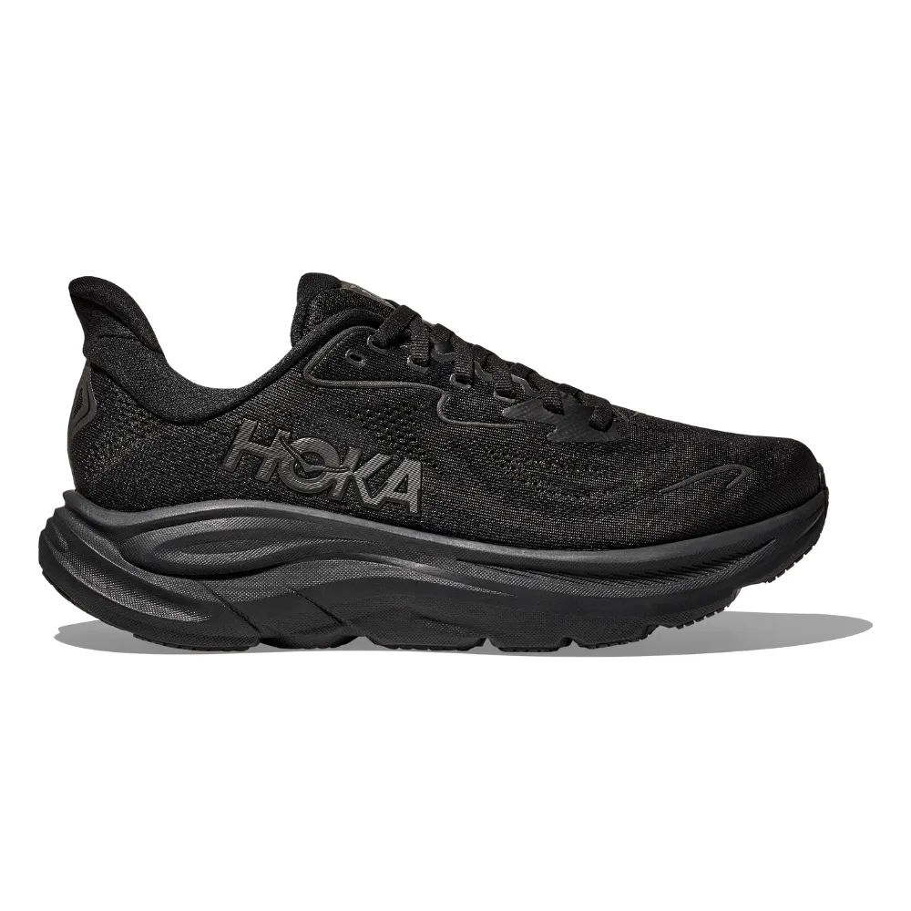 air - flow running in a prairie area shoes Men's Clifton 10 - Black / Black