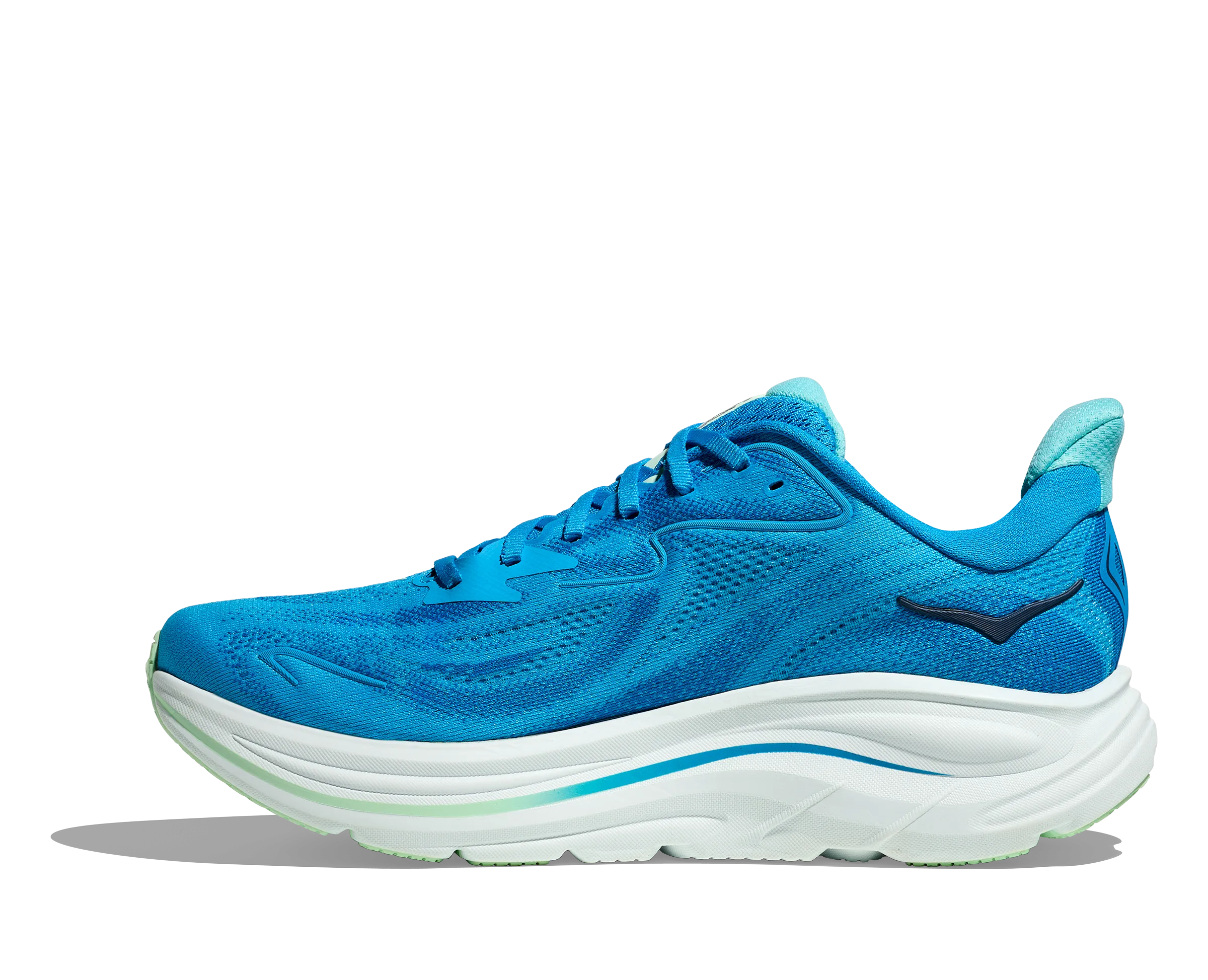 Men's Clifton 10 - Hoka Blue / Skyward Blue latex - sole shoes Trendy Design