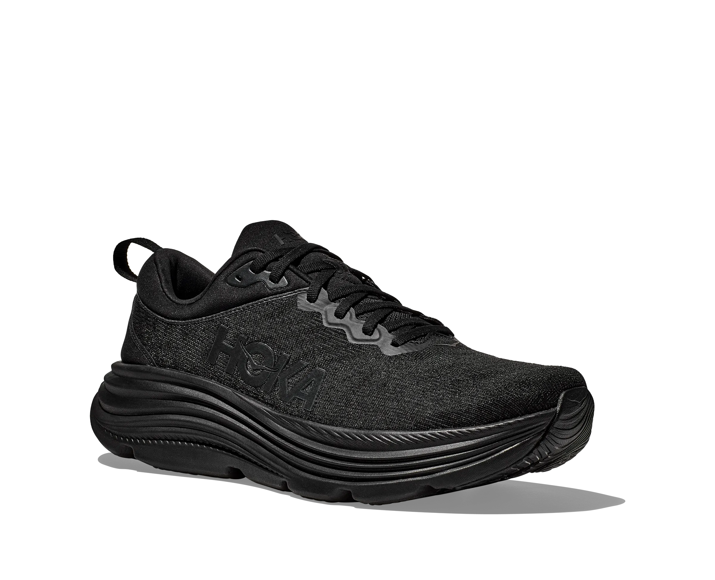 solid - color running wear Men's Gaviota 5 - Black / Black
