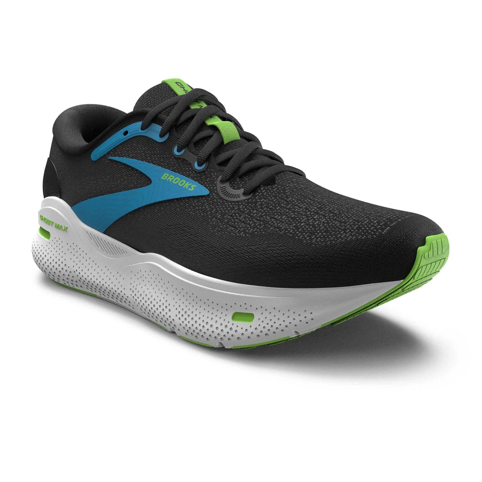 Men's Ghost Max - Black / Atomic Blue / Jasmine rigid - upper - feature shoes