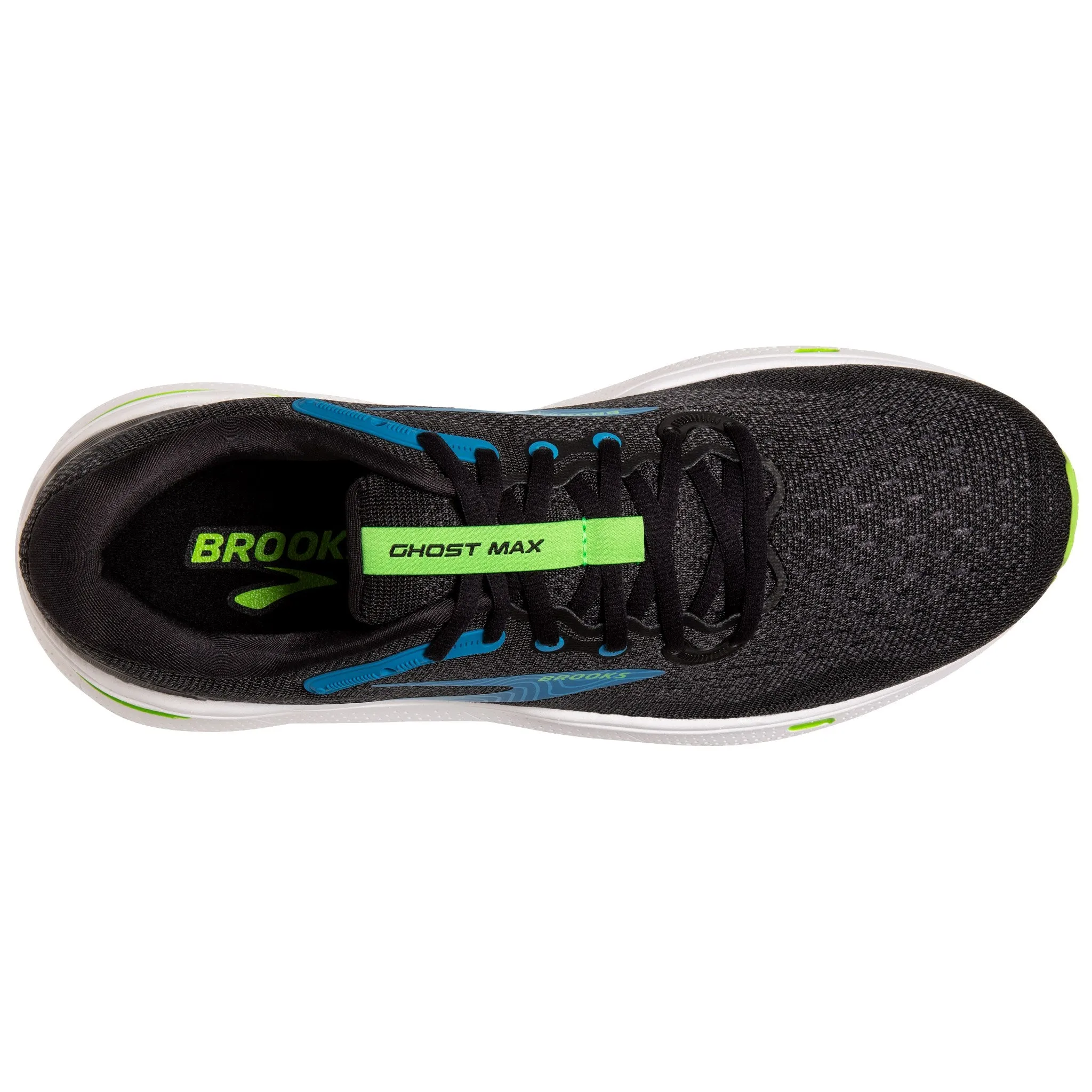 ultramarathons LightweightMaterial Men's Ghost Max - Black / Atomic Blue / Jasmine