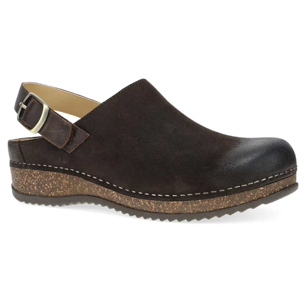 Merrin Chocolate Burnished Suede most waterproof Practical