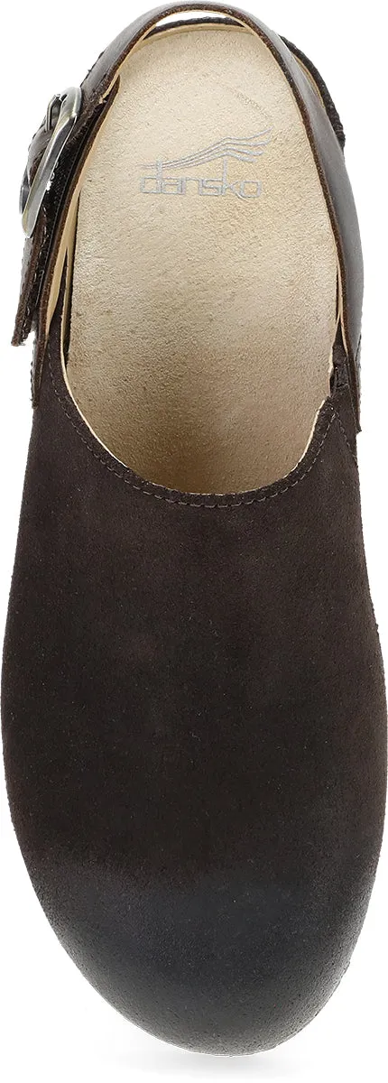 Merrin Chocolate Burnished Suede Active feel