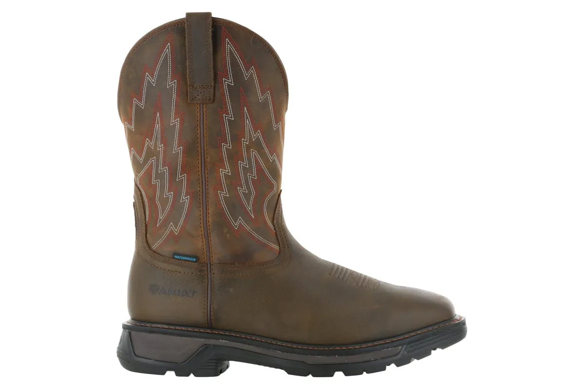 Zip Up Pull On Style Ariat Big Rig Western Work Waterproof Soft Toe Boot