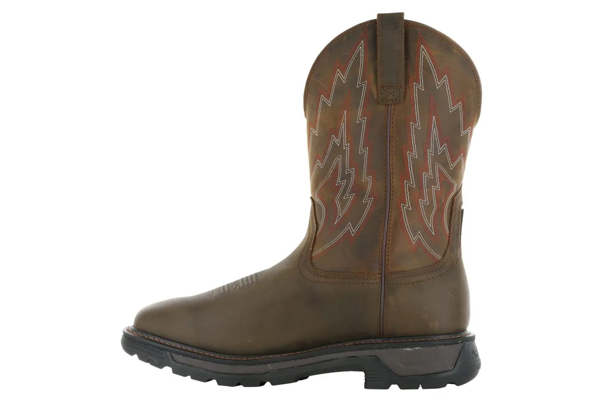 Enhanced grip Ariat Big Rig Western Work Waterproof Soft Toe Boot