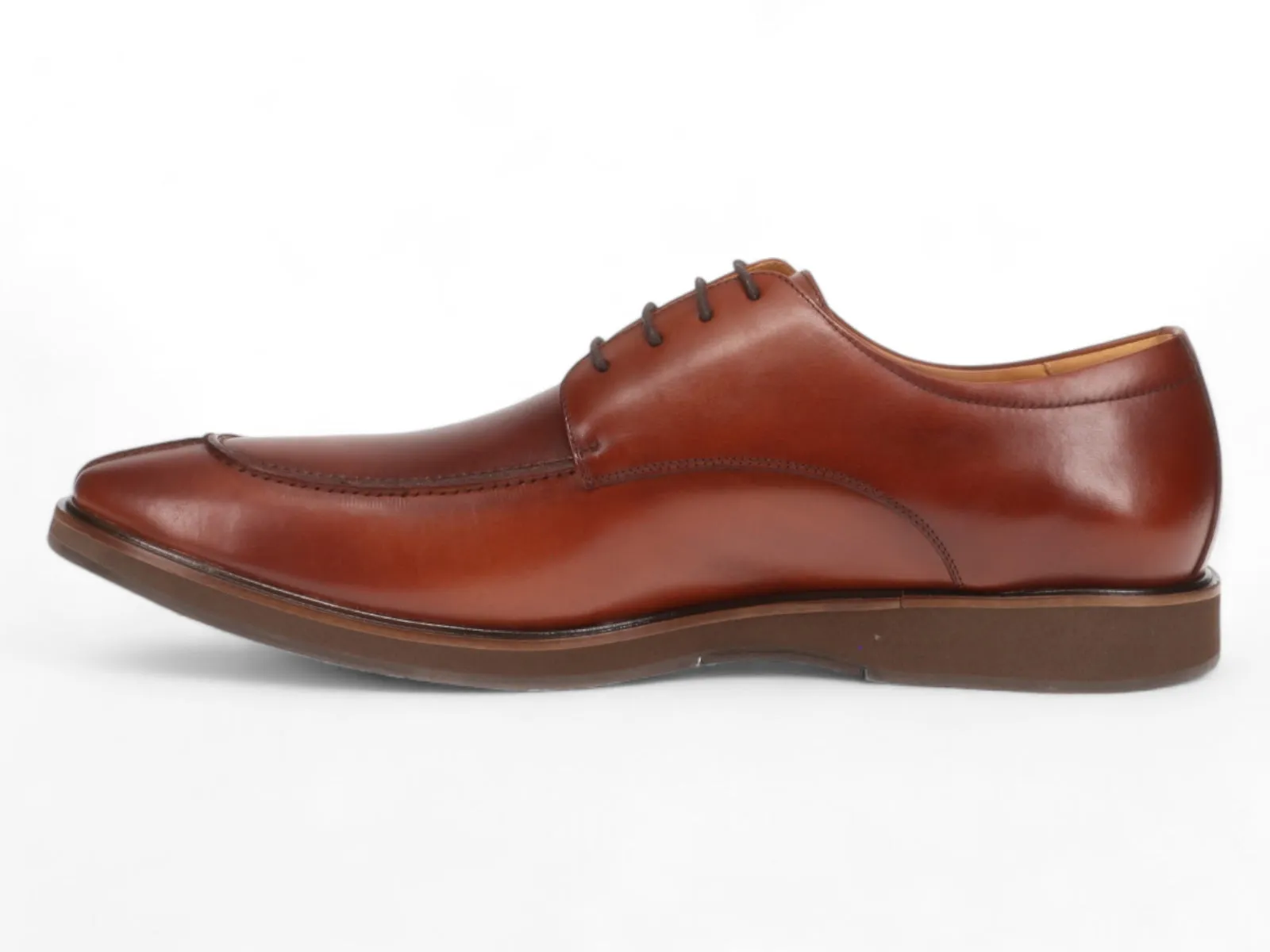 Michael Ellis Elliott Apron Dress Shoe Whiskey Brown Clean Shape Safety Grip