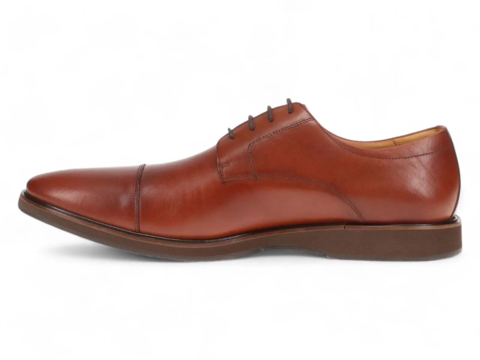 Subtle shade Michael Ellis Elliott Cap-Toe Dress Shoe Whiskey Brown