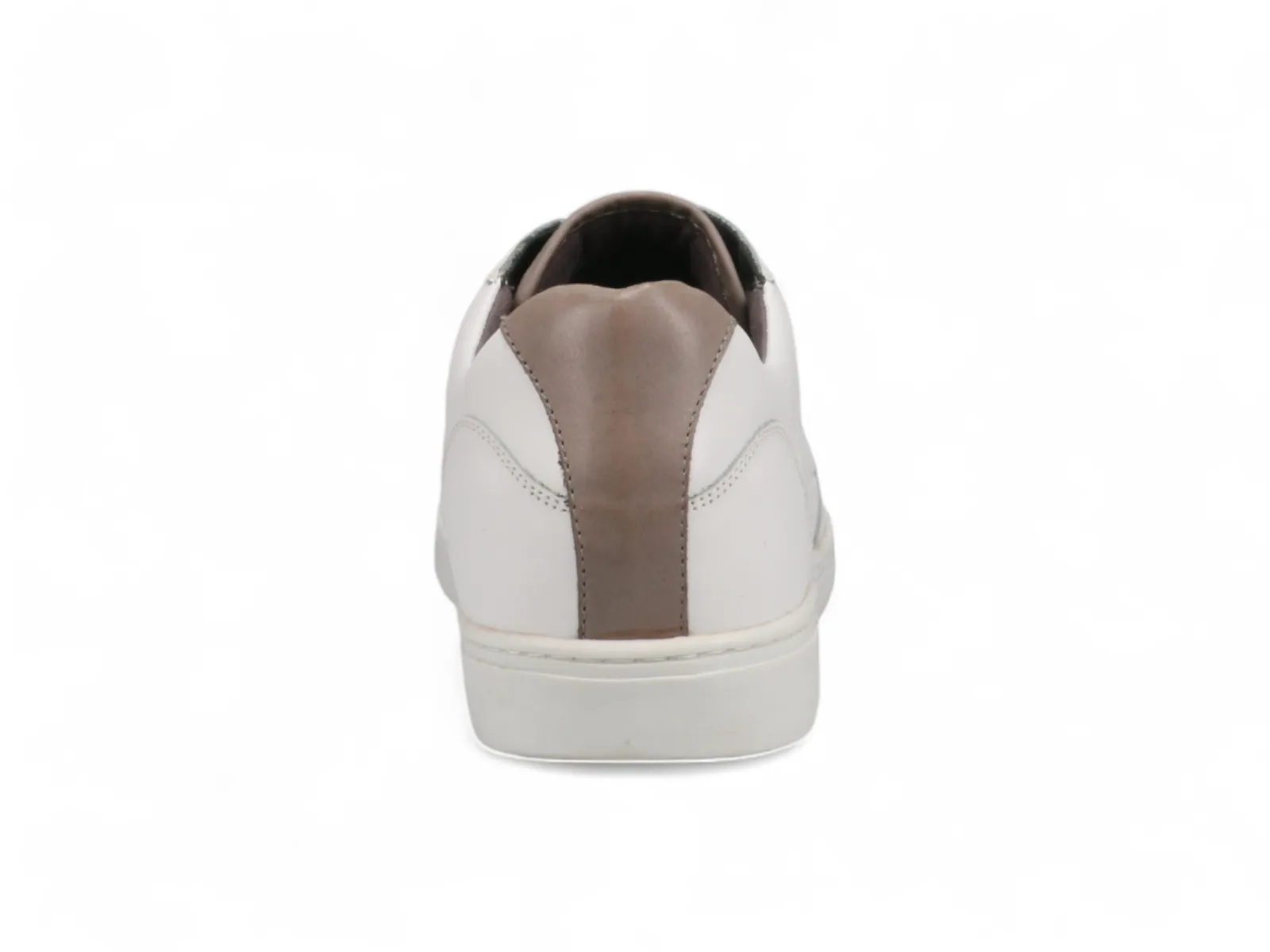 Bold Pattern LeatherUpper Michael Ellis Turner Athletic Sneaker White