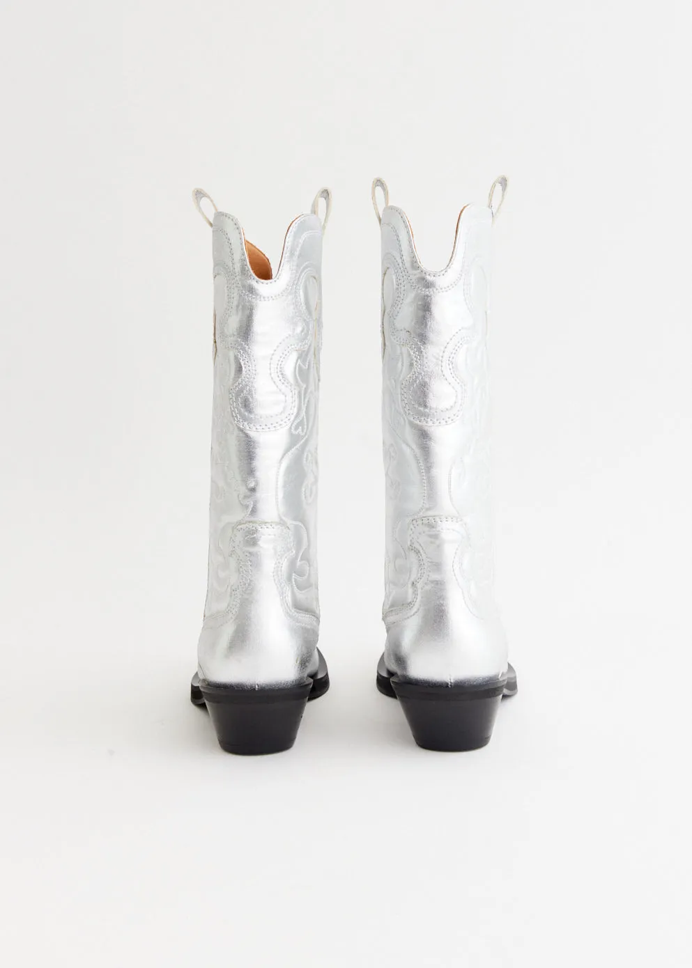 Pause Step Fit Anytime Mid Shaft Embroidered Western Boots