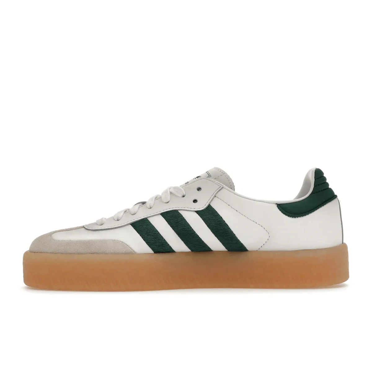 Adidas Sambae White Collegiate Green Gum Dynamic Action Board Support Fit