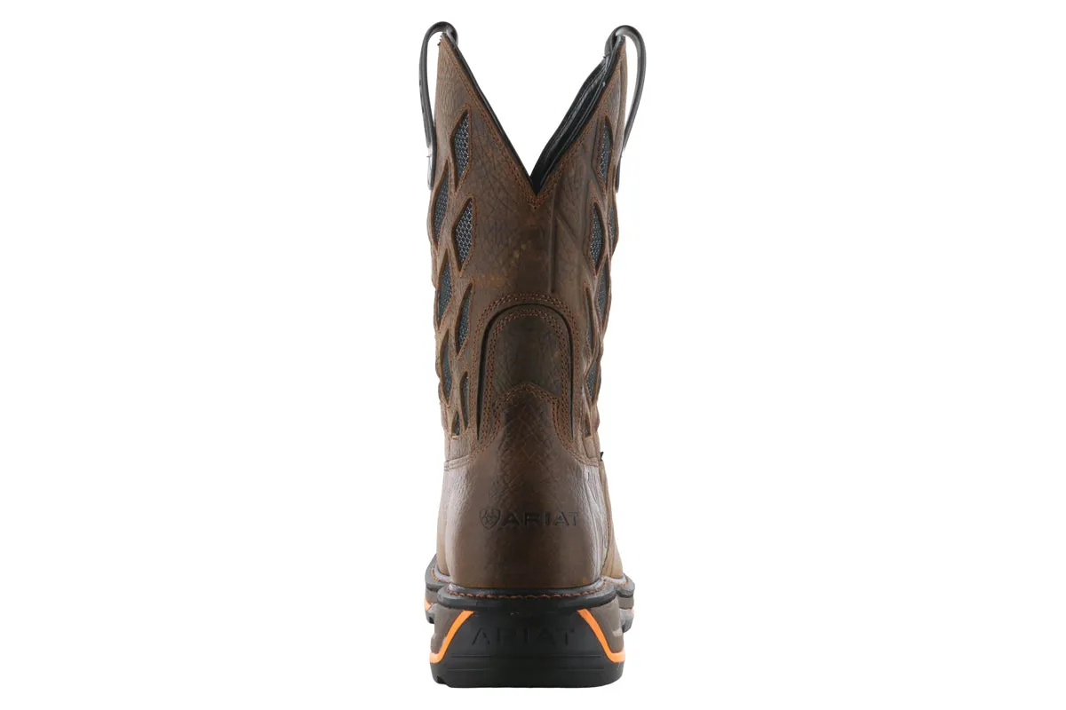 Silver Shine Ariat Big Rig Tread Venttek Composite Toe Boot