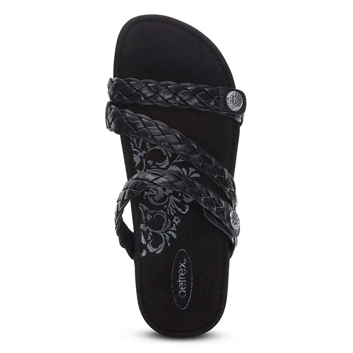 Summer Vibes Effortless Fit Womens Aetrex Josie in Black