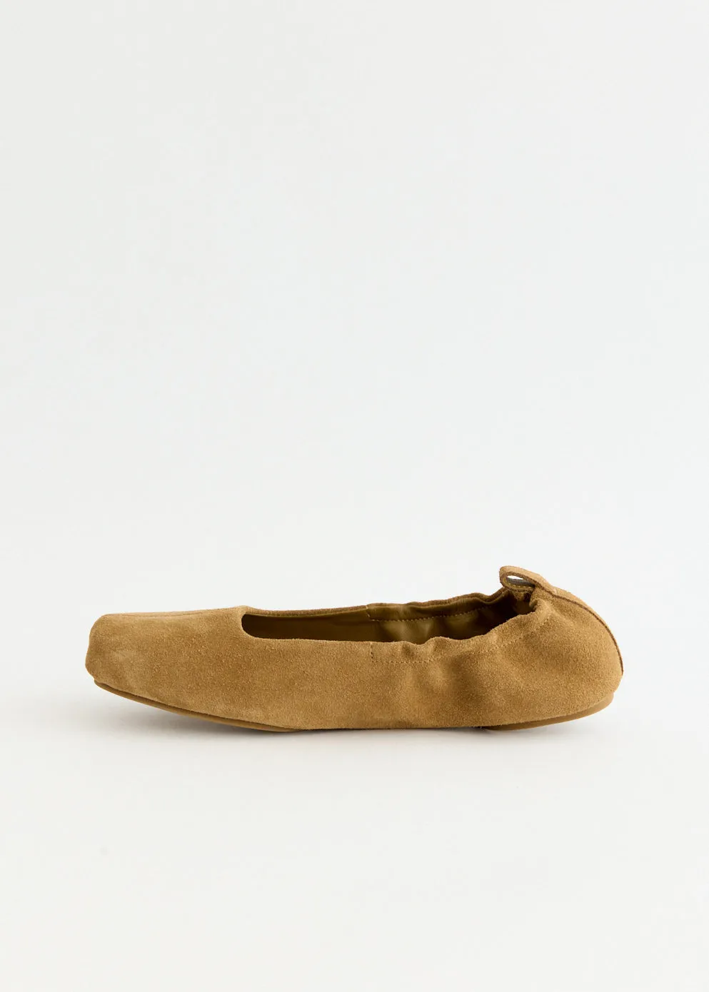 Suede Ballet Flat Streetwear Style