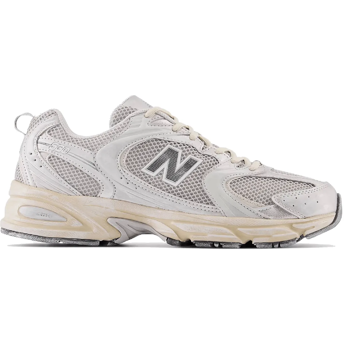 New Balance 530 Vintage Silver Metallic Moonbeam Sneaker Comfort Multi Directional Flex