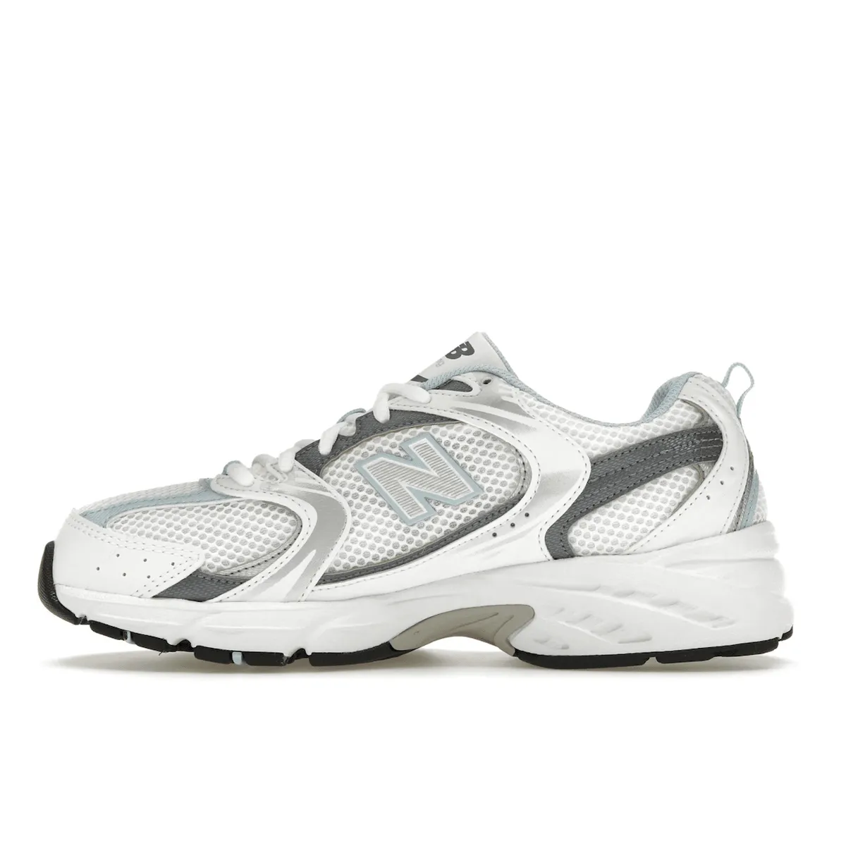 New Balance 530 White Light Chrome Blue Casual Outfit