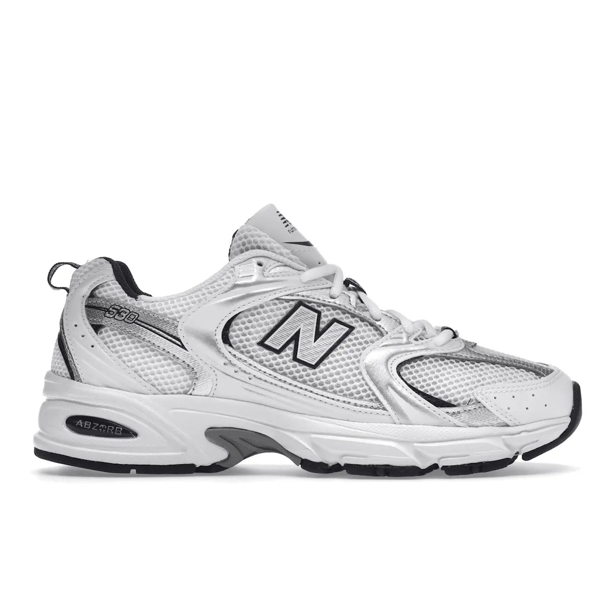 New Balance 530 White Silver Navy Breathable Zones