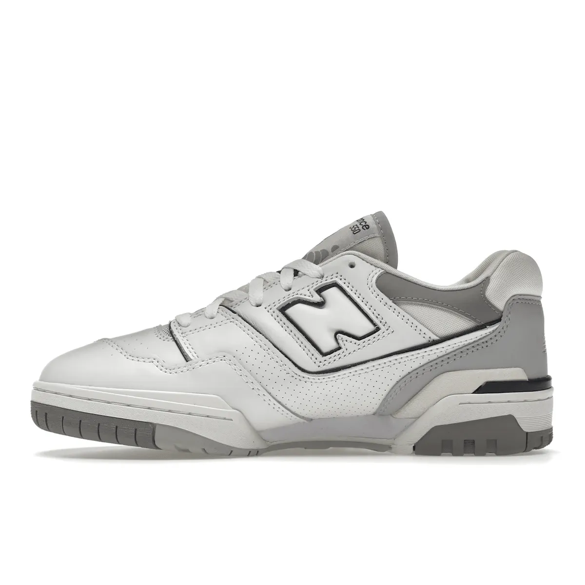 New Balance 550 Salt and Pepper Knit Fabric Construction