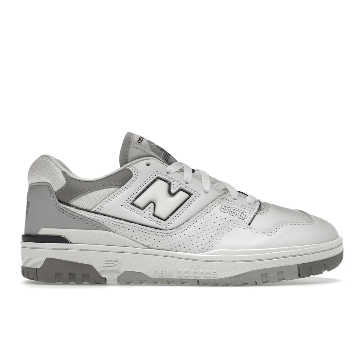 Clean Silhouette Impact Resistant Plate New Balance 550 Salt and Pepper