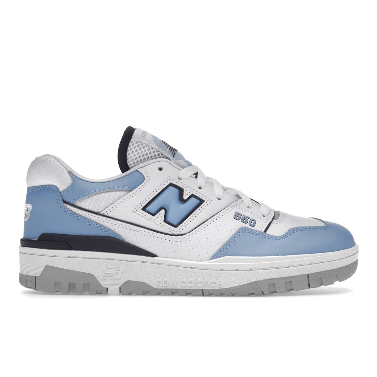 Modern New Balance 550 White Carolina Blue