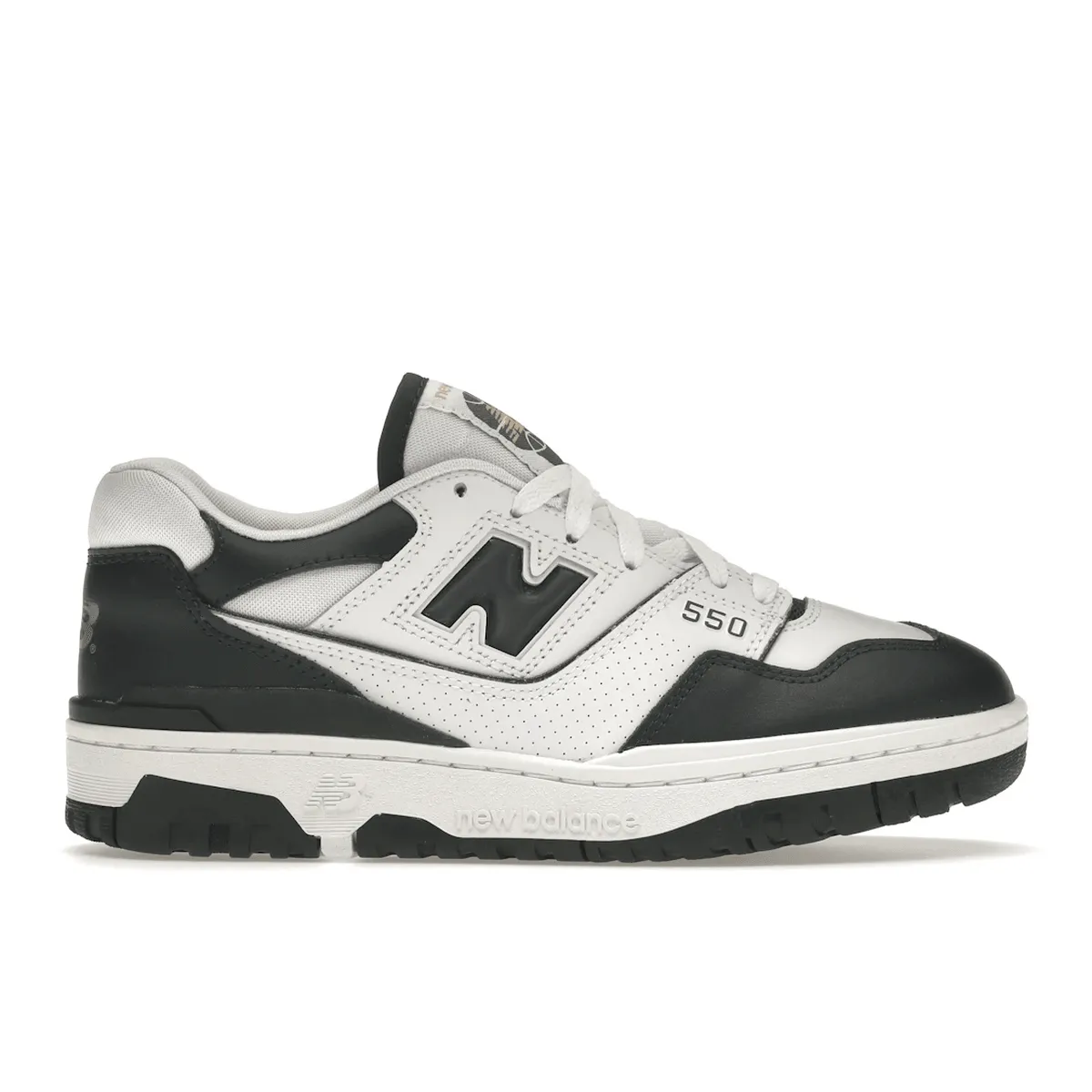 New Balance 550 White Dark Green Travel Ease Breathable knit