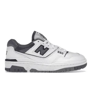 On The Move High Cushion New Balance 550 White Grey Dark Grey