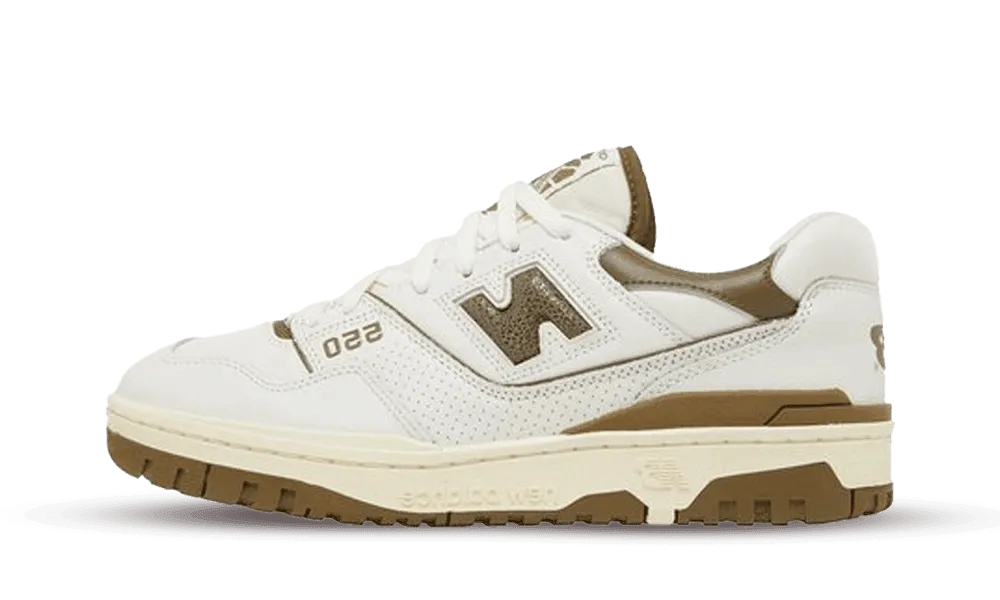 Resilient Design Lace Up Style New Balance 550 x Aime Leon Dore Olive