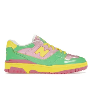 New Balance 550 Y2K Patent Leather Pack Pink Green Light Flex Elastic Gusset