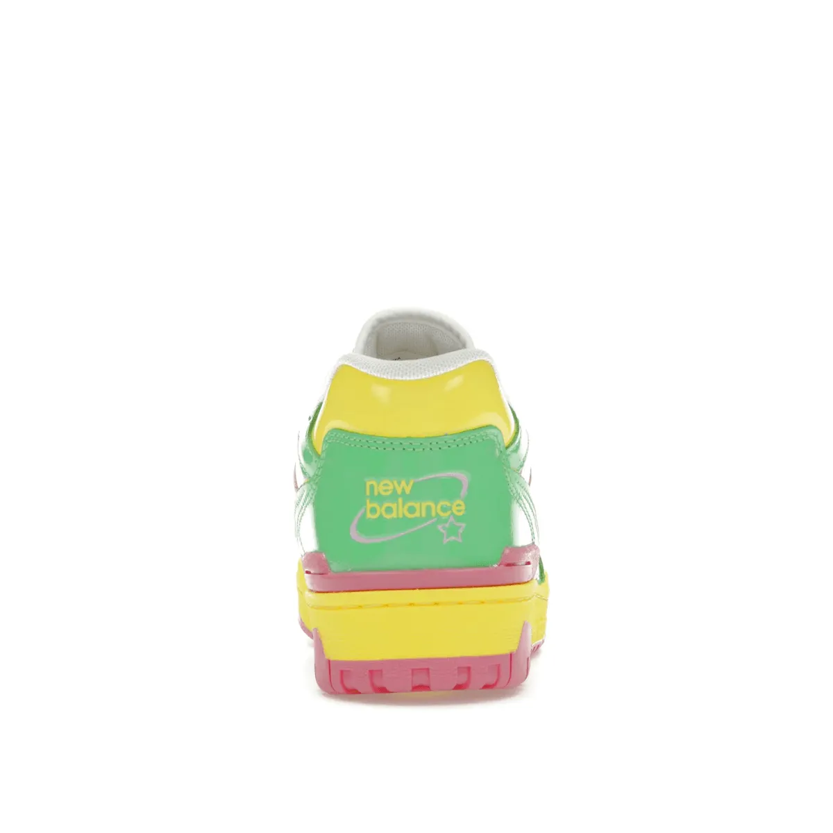 New Balance 550 Y2K Patent Leather Pack Pink Green Subtle Detail Compression Resistant Midsole