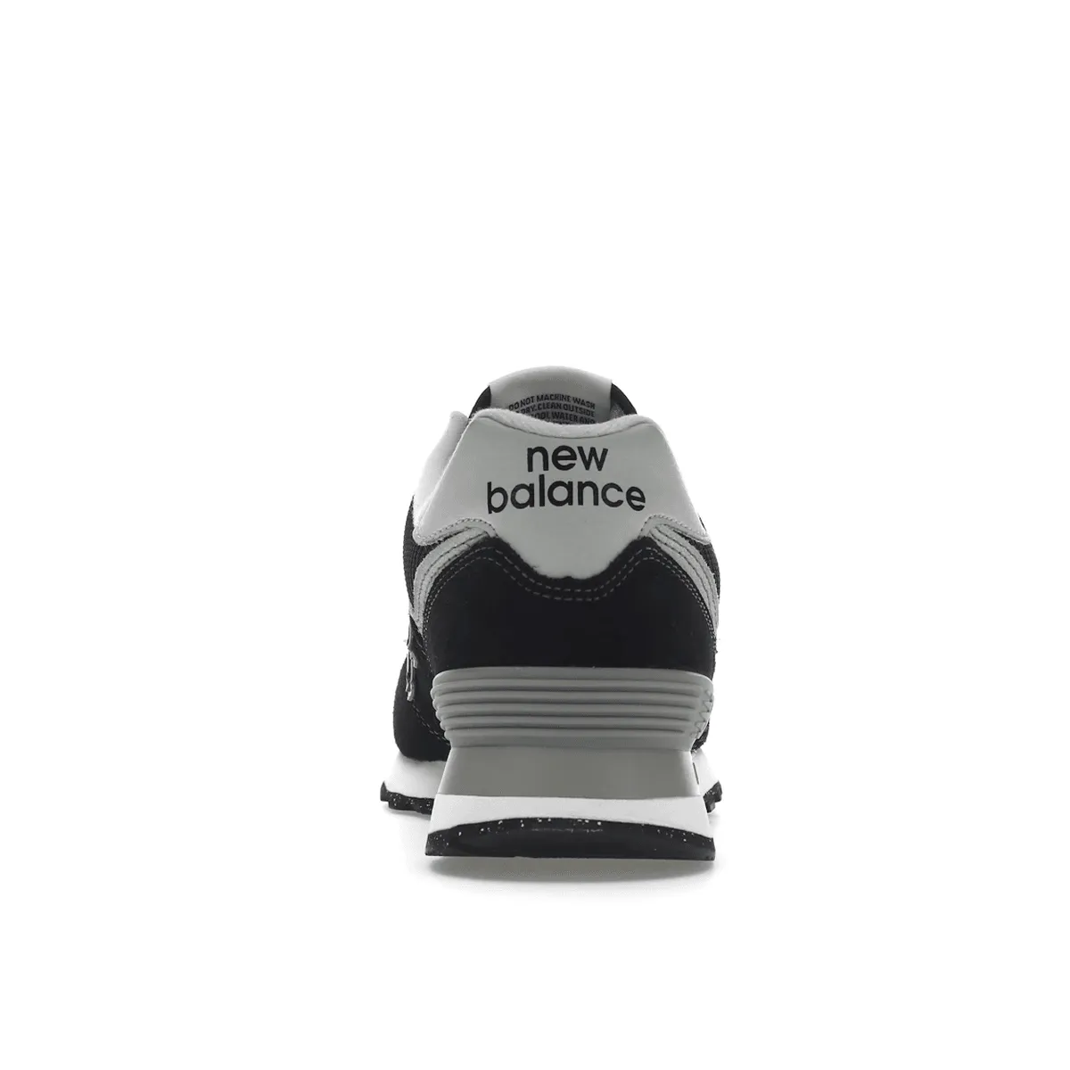 Bold Design Breathable Perforations New Balance 574 Black White