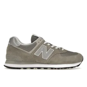 New Balance 574 Grey White Sturdy Heel Effortless Wear