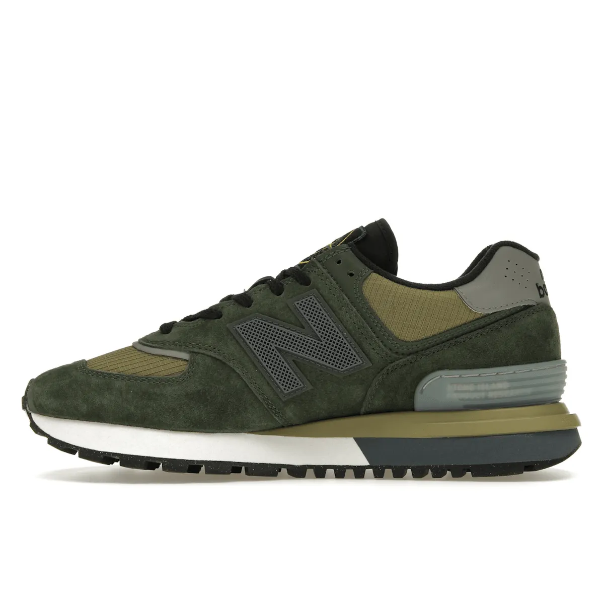 New Balance 574 Legacy Stone Island Dark Green Padded shock absorption Street Fit