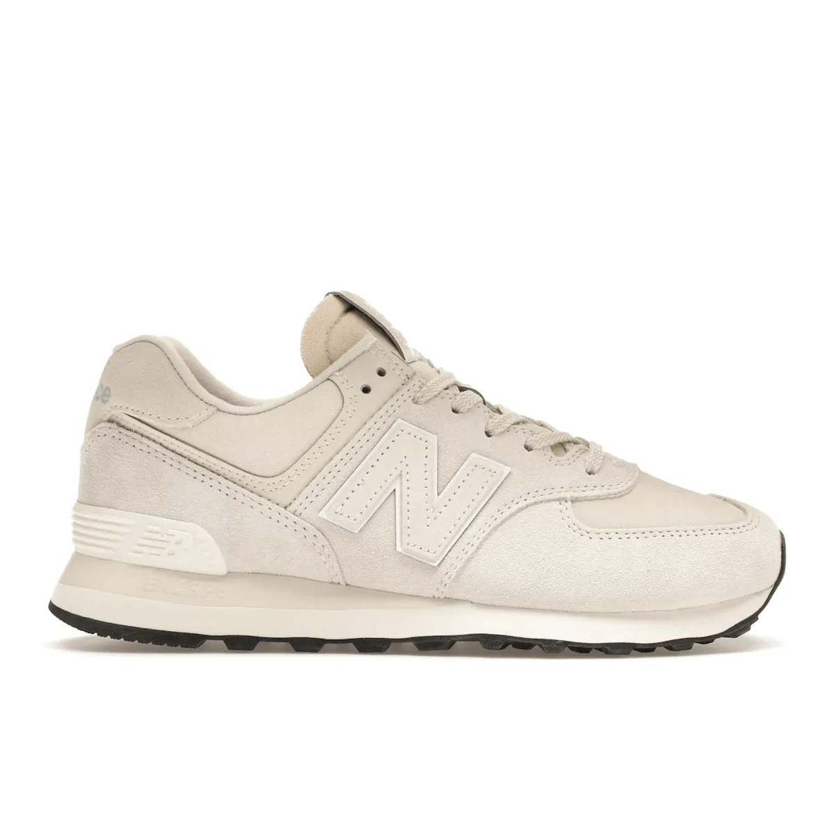 New Balance 574 Linen Sea Salt Moisture Wicking Interior All-day shock absorption
