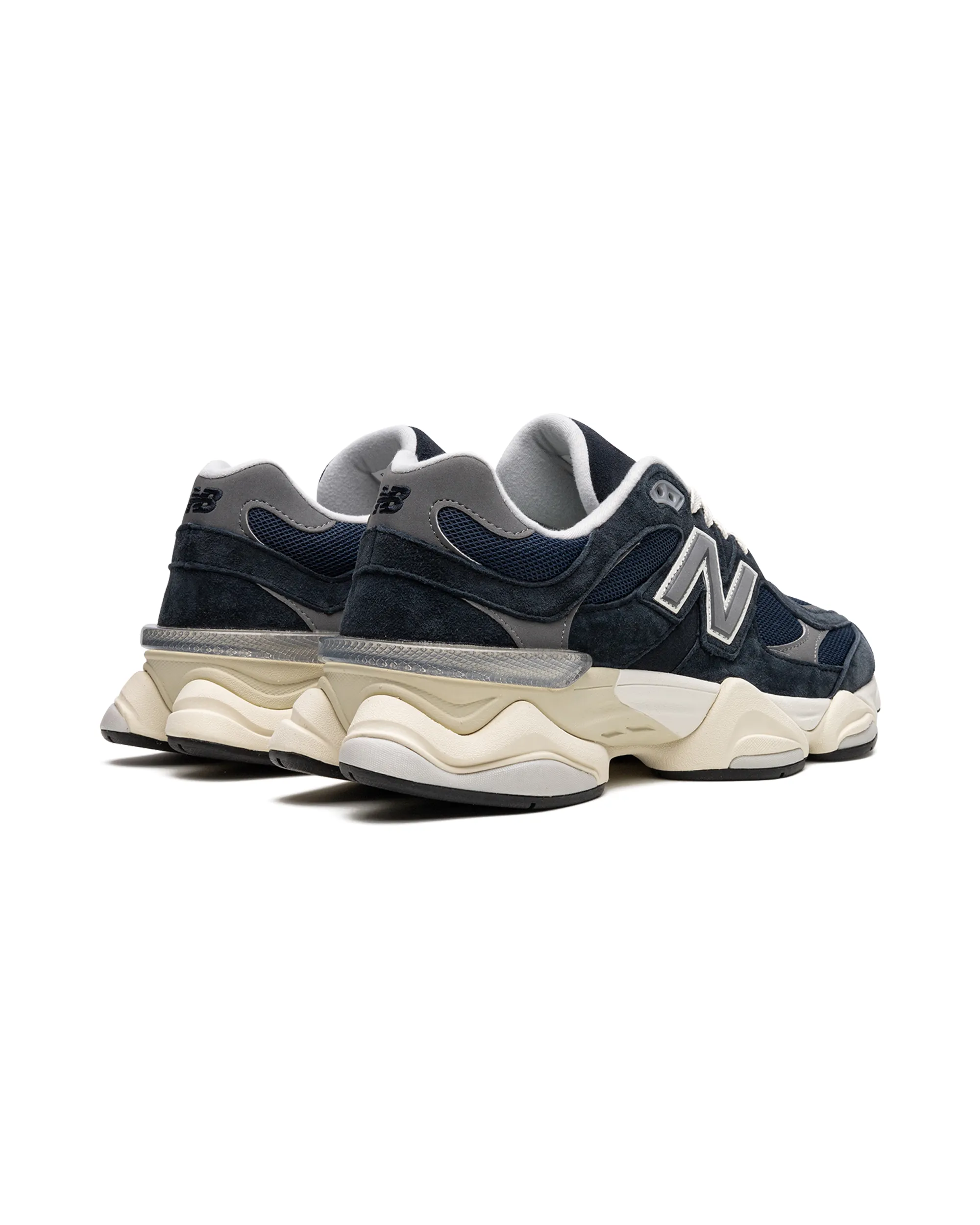 New Balance 9060 Navy White Vibration Dampening Breathable Knit Uppers