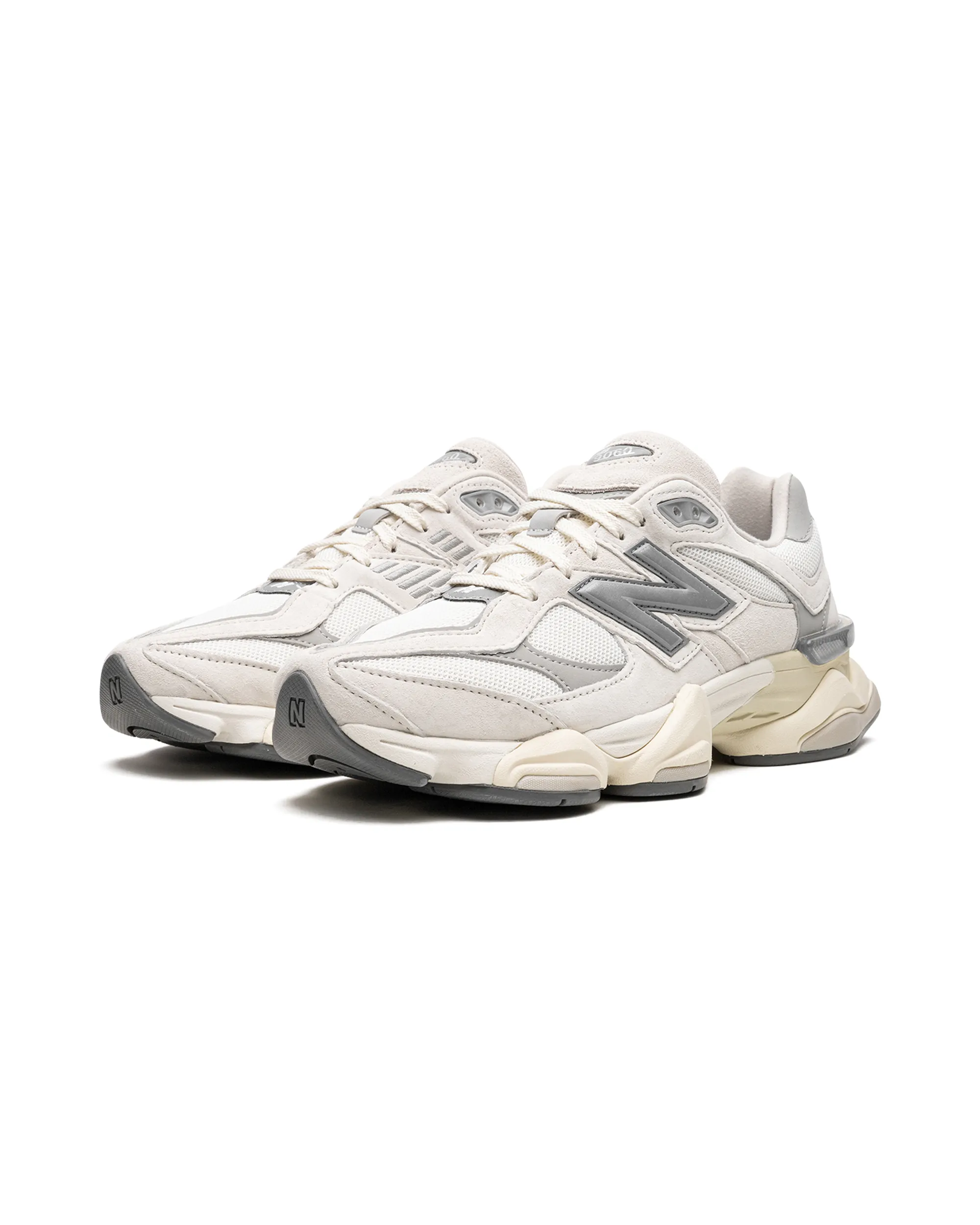New Balance 9060 Sea Salt White Reinforced Heel Support