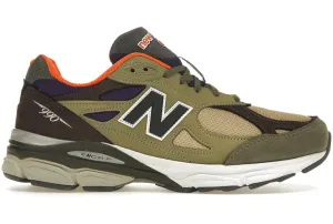 for people with high arches with reflective details New Balance 990v3 MiUSA Teddy Santis Khaki Orange
