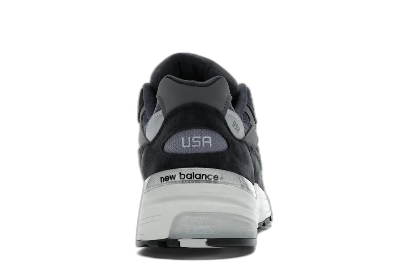 New Balance 992 Navy Grey Anti Static Lining lightweight foam