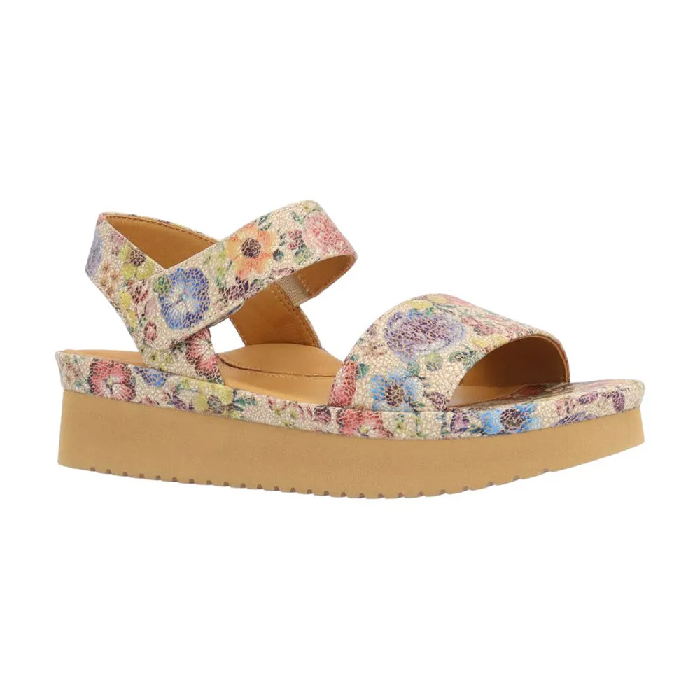 Supportive shock absorption Skiing Abrilla Sandal - Beige/Pastel
