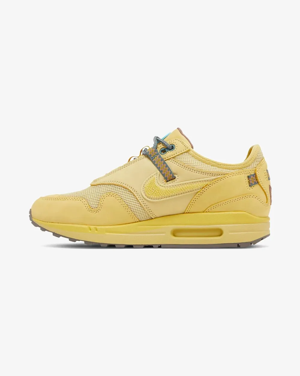 Flexible Comfort Shoes. NIKE AIR MAX1 TRAVIS SCOTT CACTUS JACK SATURN GOLD