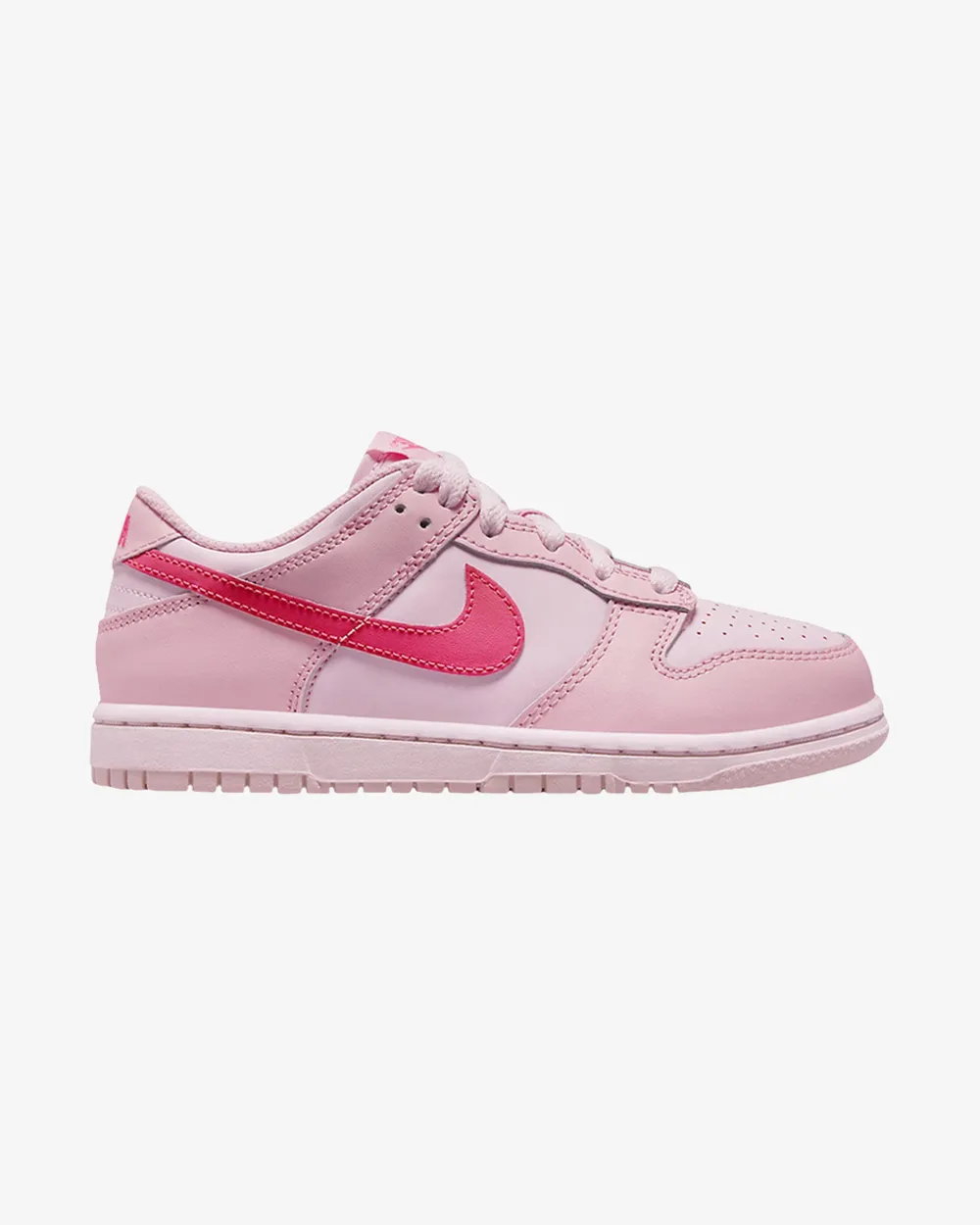 Dirt Walk Holiday Style NIKE DUNK LOW PRESCHOOL TRIPLE PINK