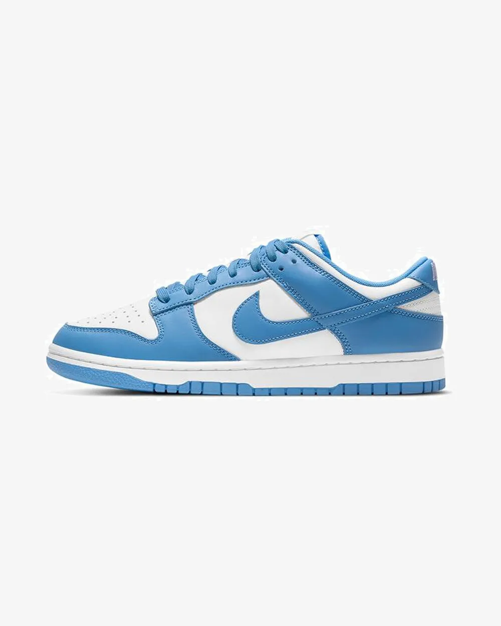 NIKE DUNK LOW UNC UNIVERSITY BLUE Run Light Smooth Wear