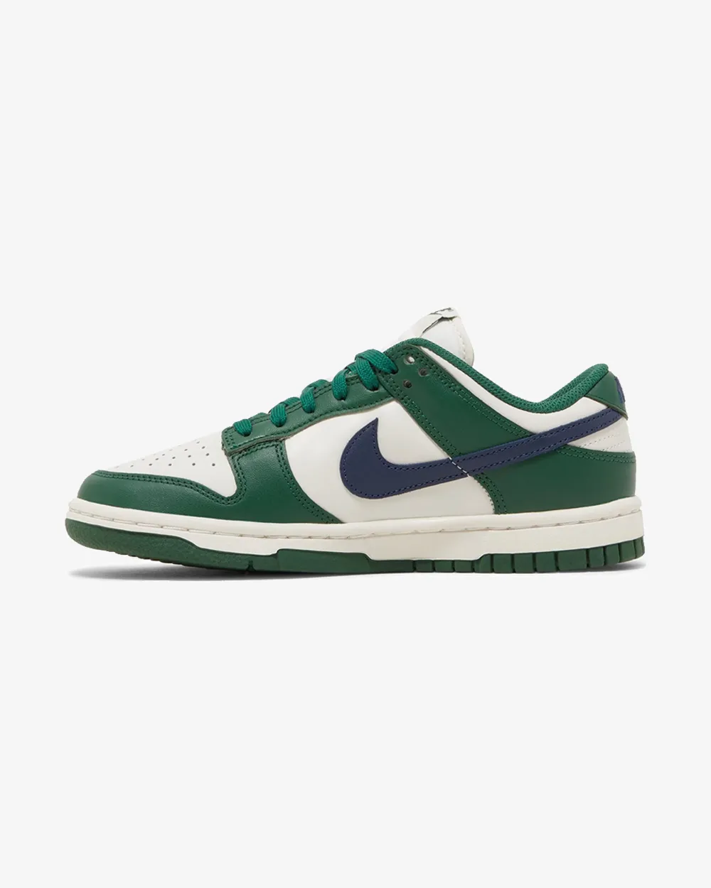 NIKE DUNK LOW WMNS GORGE GREEN MIDNIGHT NAVY Soft Cushioned Upper Fresh Design