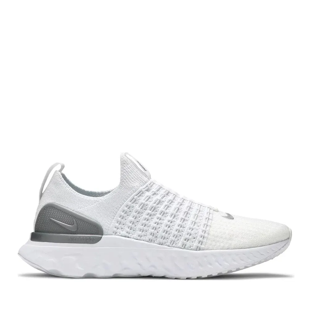 NIKE REACT PHANTOM RUN FLYKNIT 2 'TRUE WHITE SILVER' Every Moment