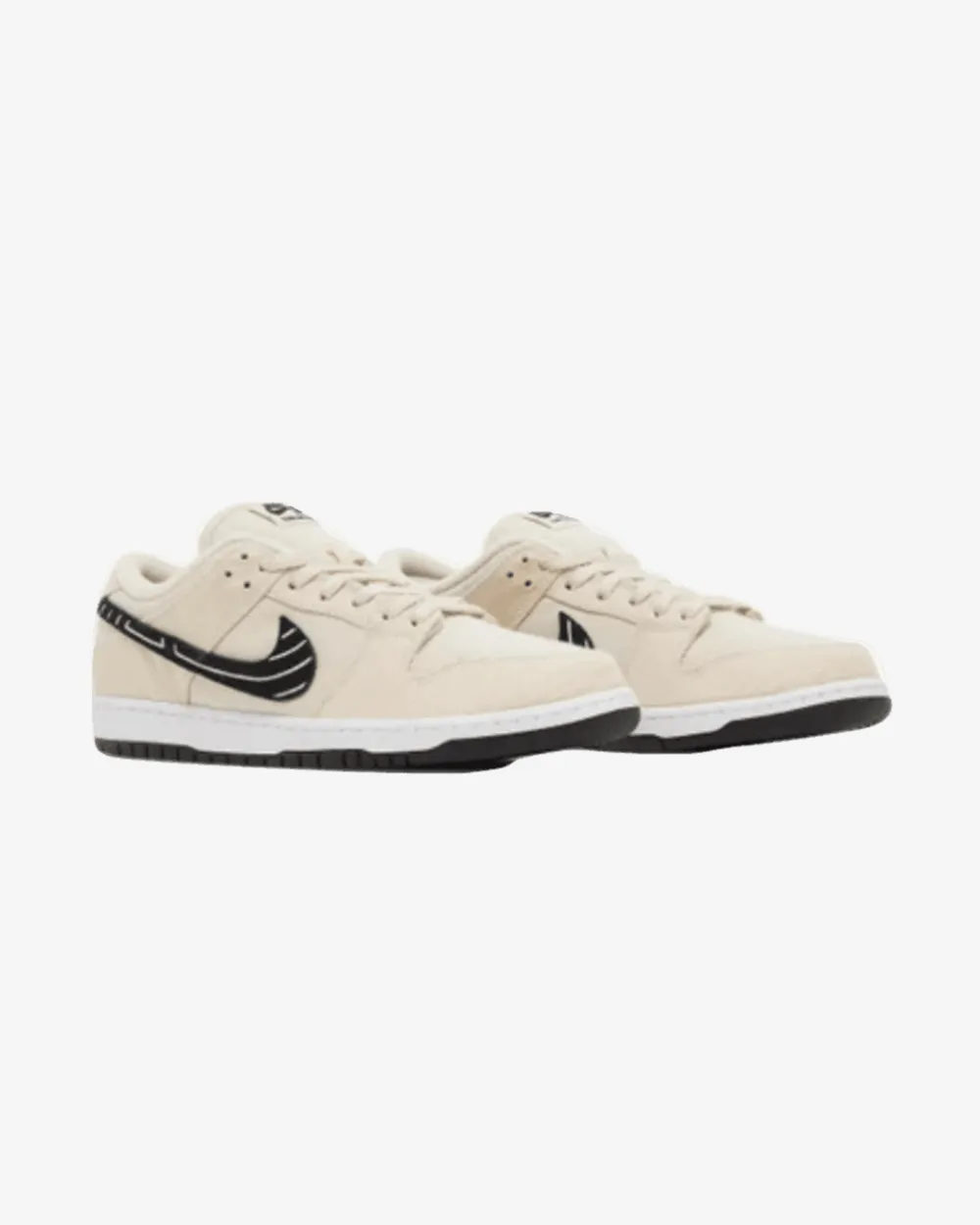 NIKE SB DUNK LOW ALBINO & PRETO Air Flow