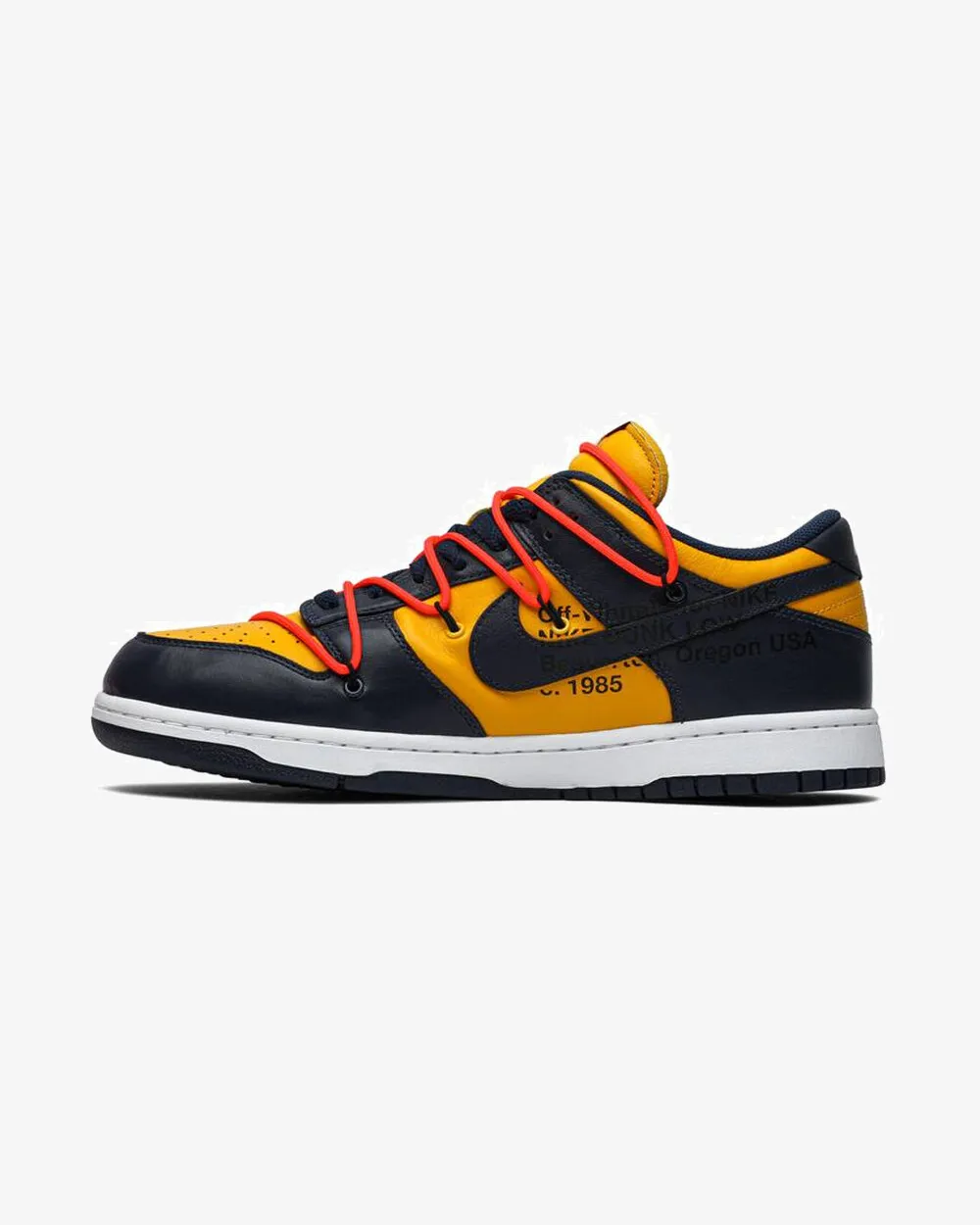 NIKE X OFF WHITE DUNK LOW MICHIGAN NAVY Sprint Walk Soft Sole Shoes