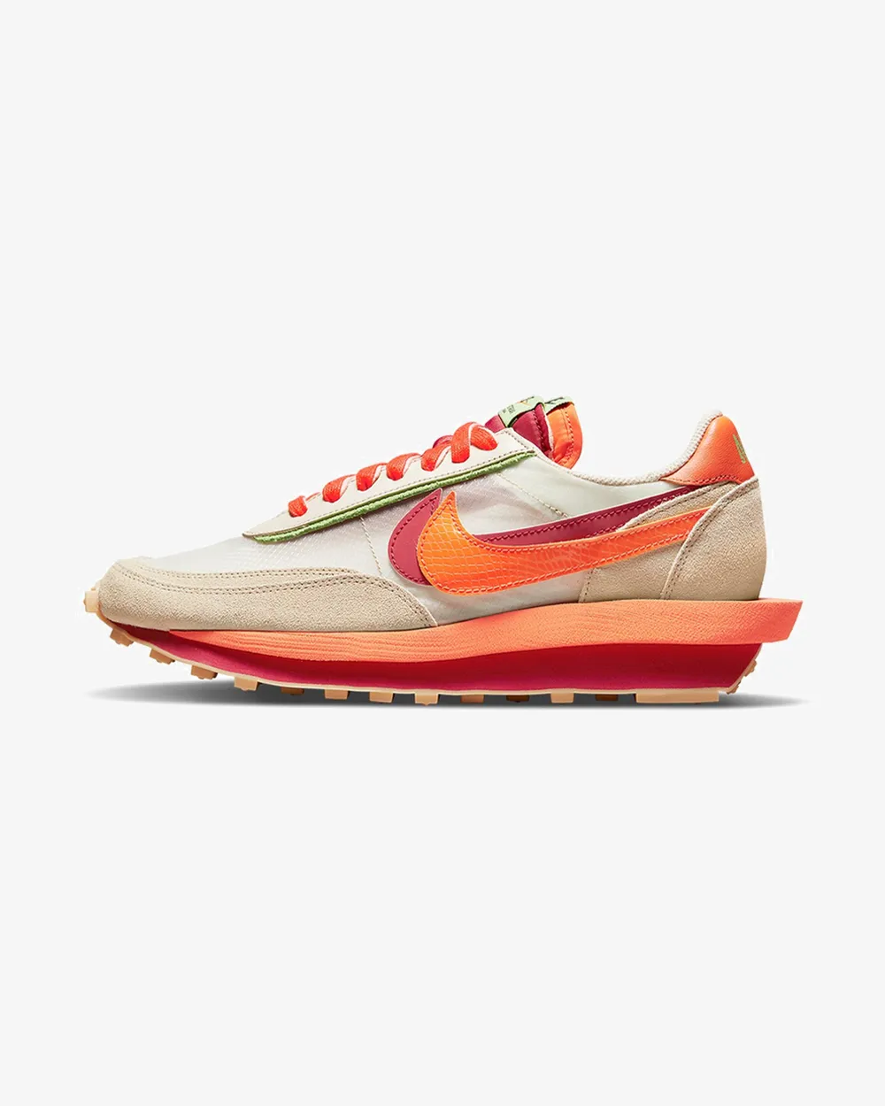Hook And Loop NIKE X SACAI X CLOT LD WAFFLE NET ORANGE BLAZE